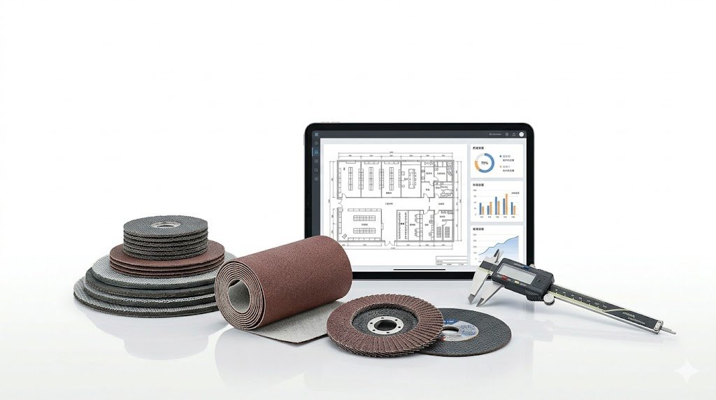Flap disc raw materials support
