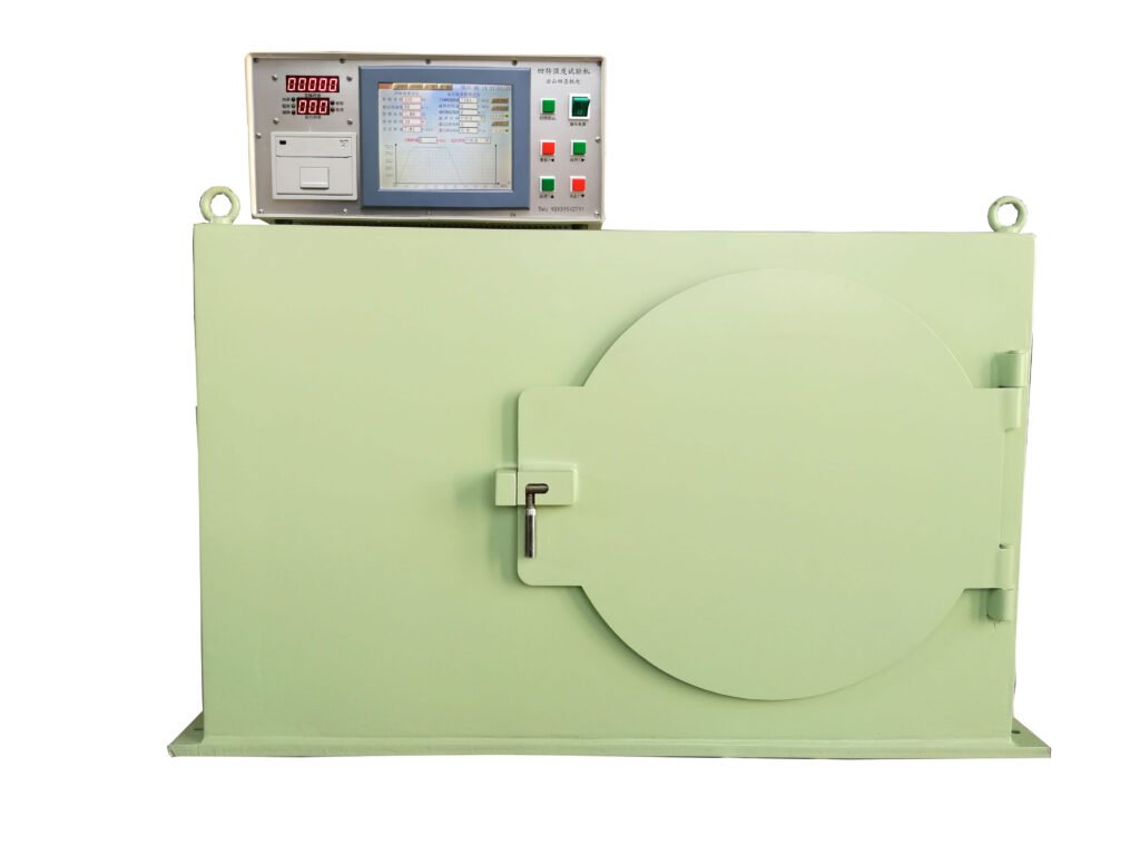 Flap disc burst speed testing machine for abrasives safety control