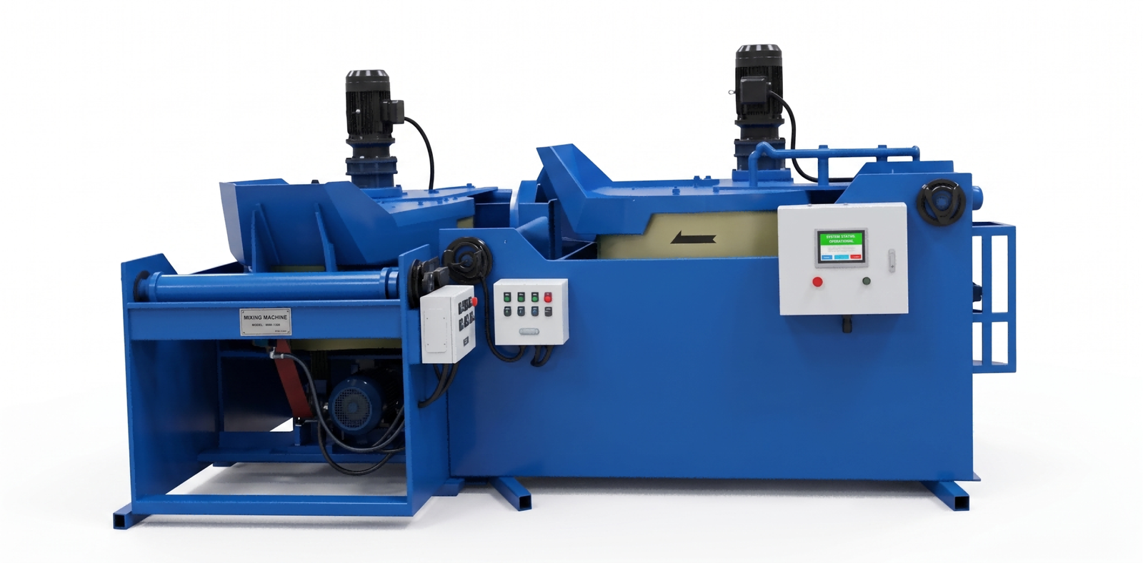 Double-Pot Abrasive Mixer