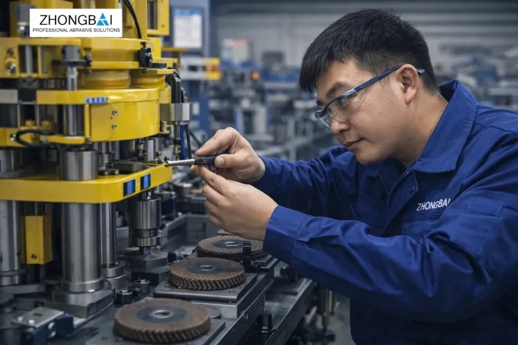 Flap disc machine factory