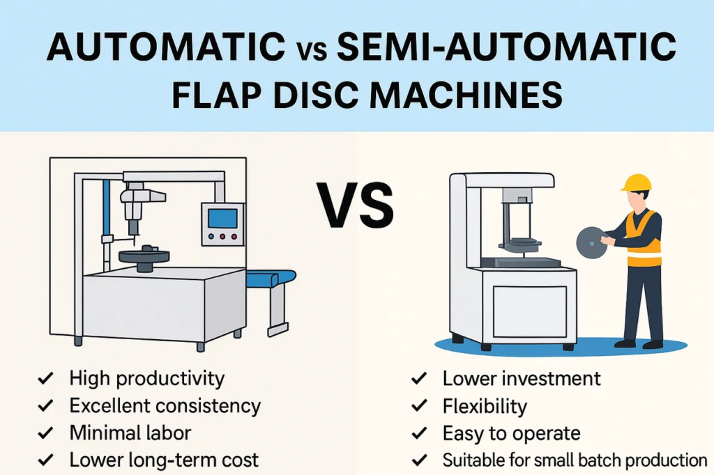 Flap disc machine