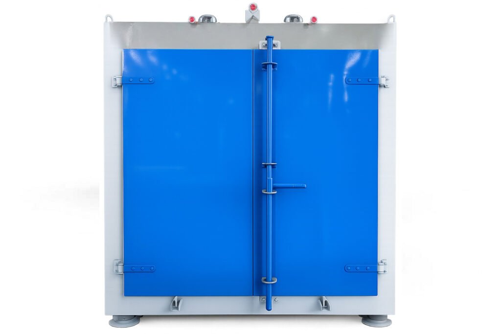 Industrial flap disc curing oven for abrasives manufacturing