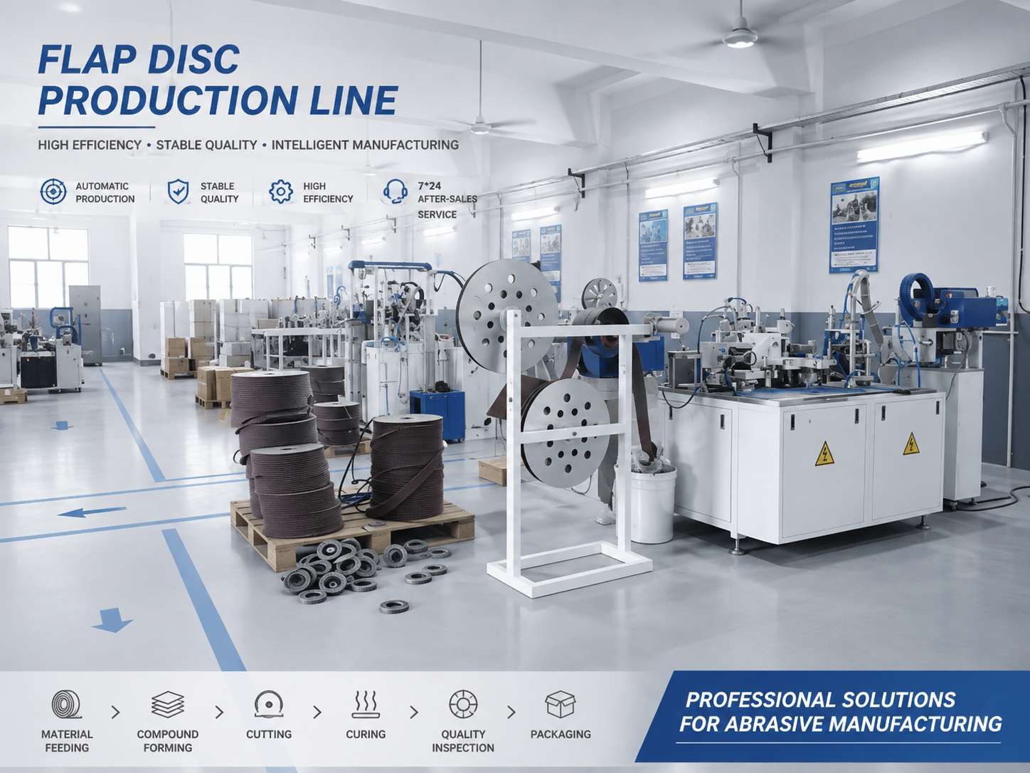 flap disc machine